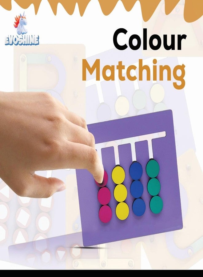 Evoshine Dual-Sided Wooden Puzzle Slide for Kids | Shape Matching & Color Recognition | Double-Sided Educational Toy for Toddlers | Montessori-Inspired Puzzle for Early Development - Image 5